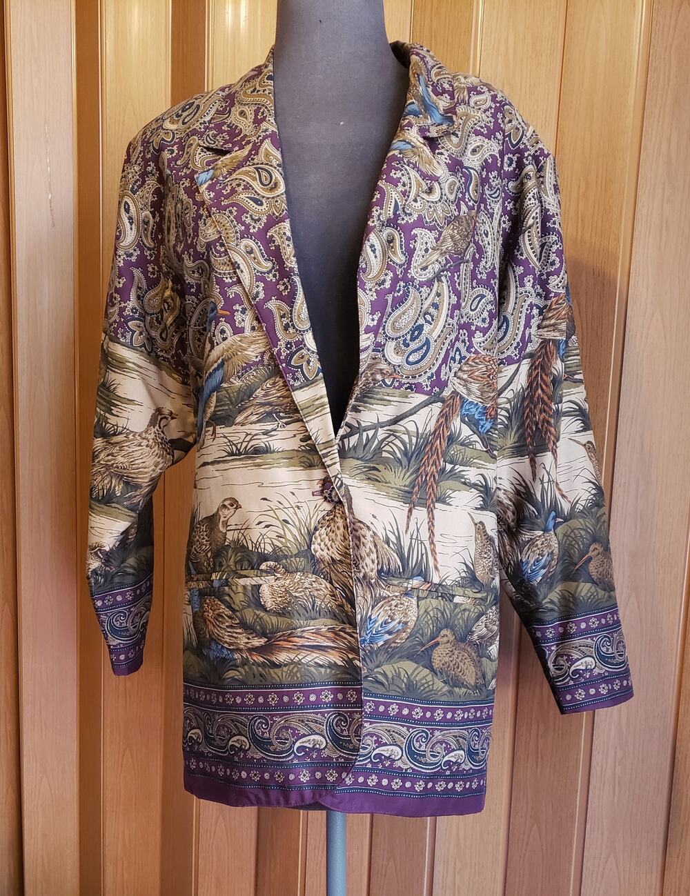 Alexander Campbell Vintage Fall/Autumn Sz 4 pheasant,  paisley  blazer